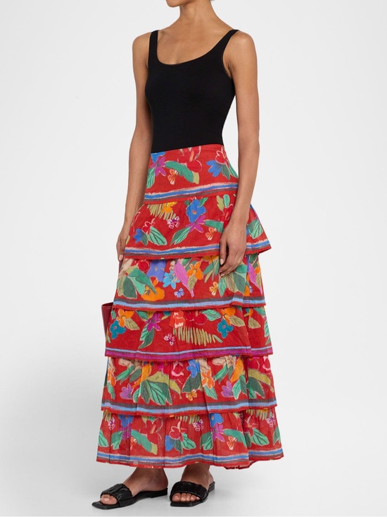 Marie Oliver Dresses & Skirts - Marie Oliver Christie Tiered Maxi Skirt
